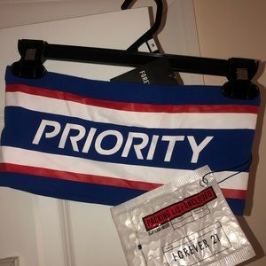 Forever 21 x USPS COLLAB . Bandeau Top ❤️